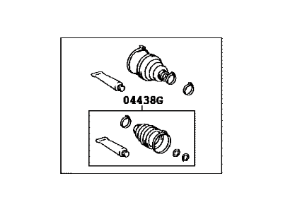 Lexus 04427-44040 Boot Kit, Front Drive Shaft