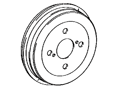 42431-33110 Lexus Drum, Brake Illustration 1 of 1