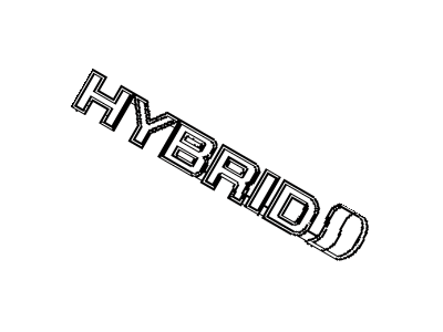 75374-47062 Lexus Emblem, Side Panel Illustration 1 of 1