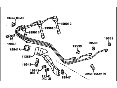 Lexus 90919-22400 Cord Set, RESISTIVE 90919-22400 Lexus Cord Set, RESISTIVE Illustration 1 of 1