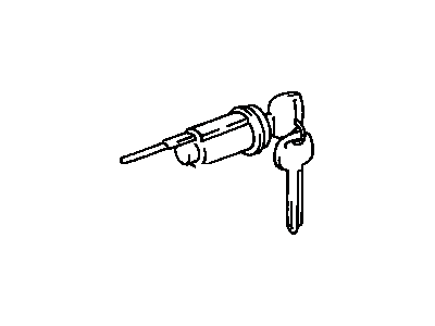 69057-48011 Lexus Cylinder & Key Set Illustration 1 of 1