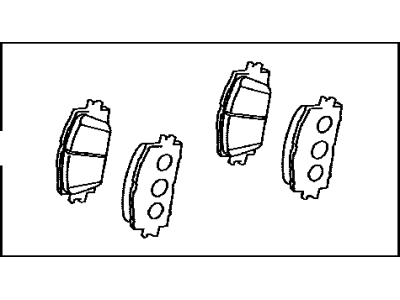Lexus 04465-42200 Front Disc Brake Pad Kit