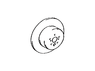 Lexus 42431-06110 Rotor, Brake Rear