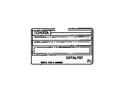 Lexus 11298-7A670 Label, Emission Control