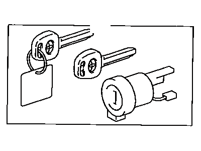 Lexus 89703-33030 Cylinder & Key Set 89703-33030 Lexus Cylinder & Key Set Illustration 1 of 1