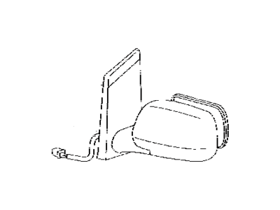 87931-60800 Lexus Mirror Outer, RH Illustration 1 of 1