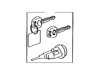 Lexus 89073-60021 Cylinder Set, Lock W