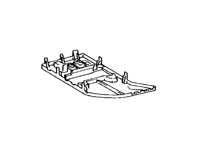 79347-60071-B1 Lexus Carpet, NO.2 Seat Cushion Under, LH Illustration 1 of 1