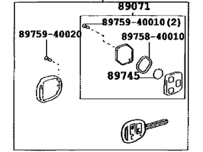Lexus 89070-60090 Transmitter Assembly, Door