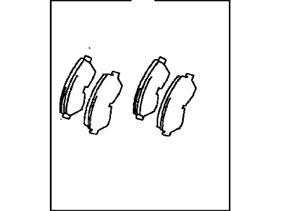 Lexus 04465-35170 Pad Kit, Disc Brake