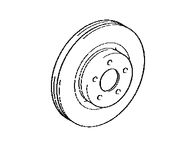 Lexus 43512-0R020 Rotor, Brake Front