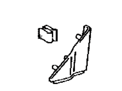 Lexus 67492-33090 GARNISH, Front Door Lower