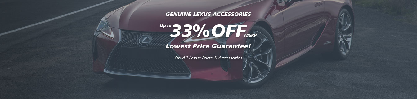 Genuine Lexus accessories, Guaranteed low prices